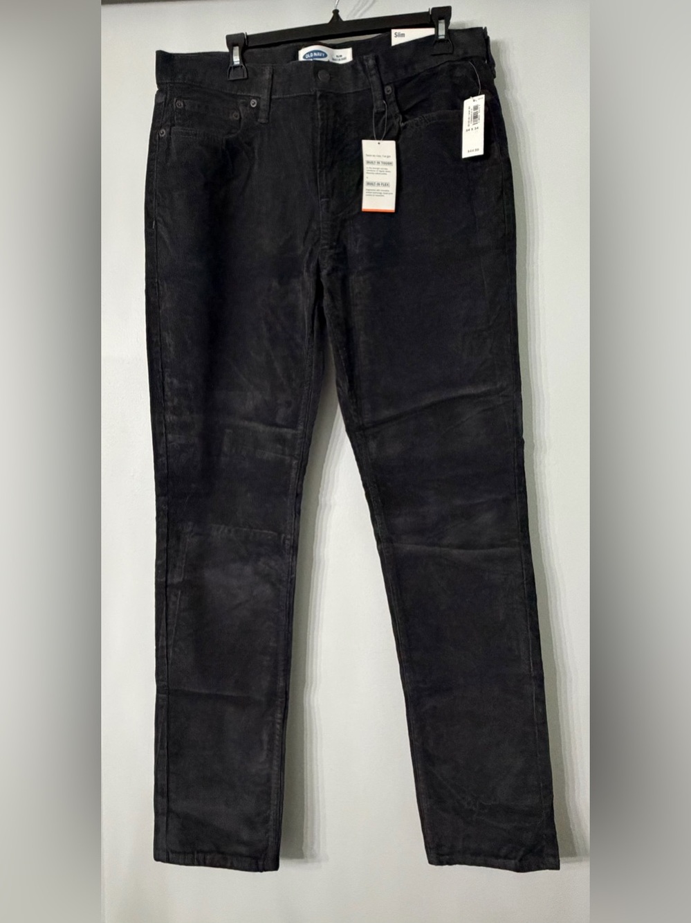 Old Navy Slim Black Corduroy Jeans